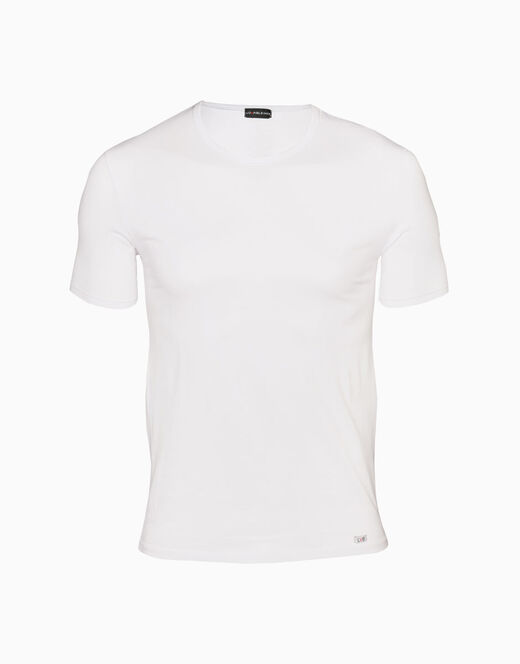 Lovable T-shirt girocollo Supima Premium Cotton in cotone elasticizzato, bianca Spedizione Gratuita