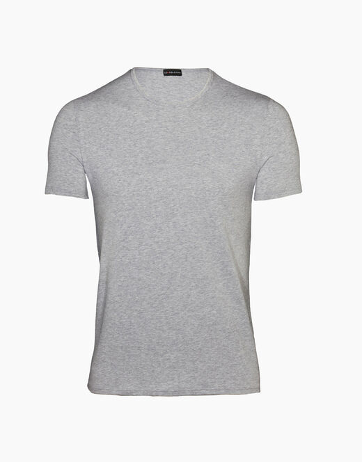 Lovable T-Shirt girocollo Cotton Stretch in cotone elasticizzato, grigio Pezzi Unici