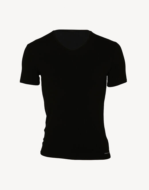 Lovable T-shirt uomo con scollo a v in micromodal, nera Negozi Online