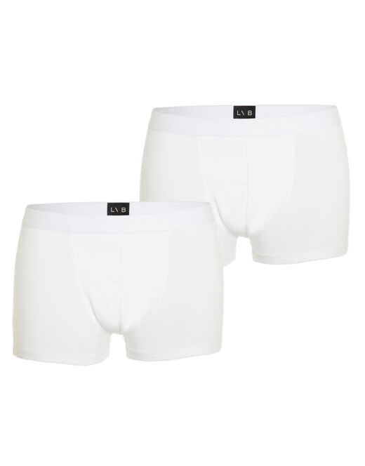 Lovable Bipack boxer in cotone elasticizzato, bianco Shopping Online