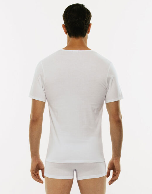 Lovable T-shirt 100% cotone Pure Cotton con scollo a V, bianco Affare Del Giorno