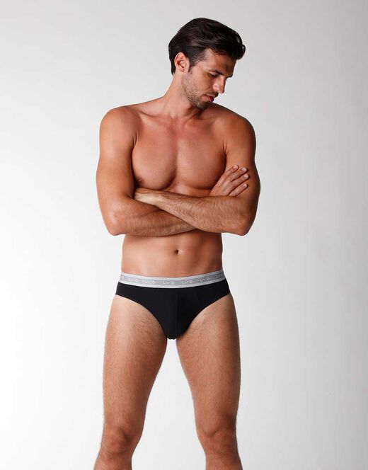 Lovable Bipack slip uomo 3D Evolution in jersey cotone e lycra, nero Offerta