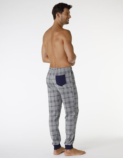 Lovable Pantalone in interlock di cotone, grigio melange stampato Negozio online di fabbrica