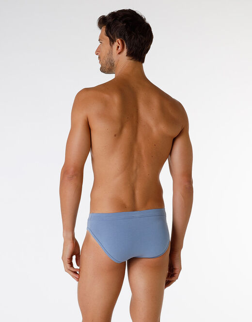 Lovable Slip Enriched Plain Cotton Modal in cotone e modal, azzurro polvere Vendita Economica