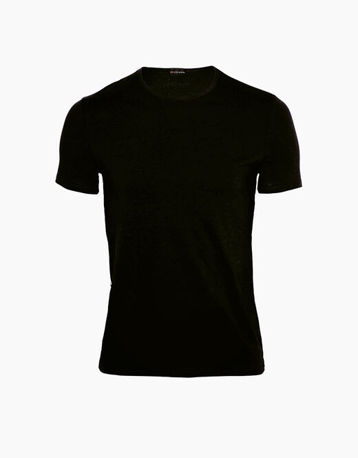 Lovable T-Shirt girocollo Cotton Stretch in cotone elasticizzato, nero In Saldo