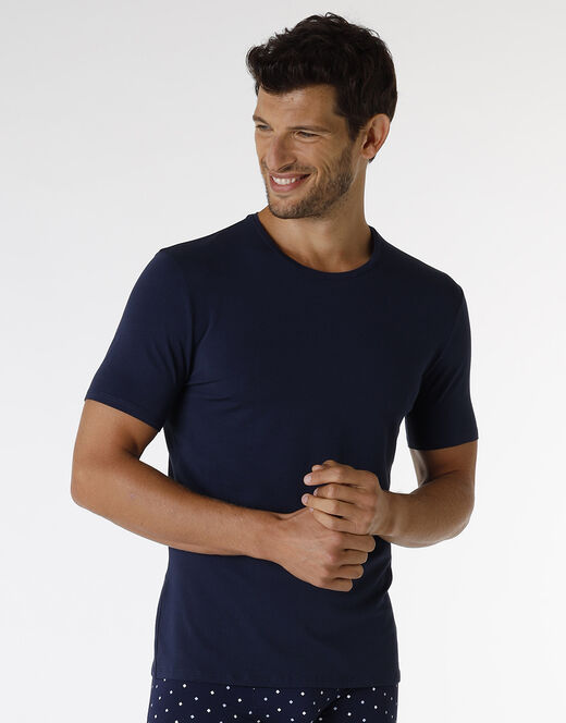 Lovable T-shirt Rephined Cotton Modal, blu navy 2025
