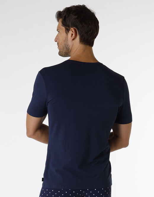 Lovable T-shirt Rephined Cotton Modal, blu navy 2025