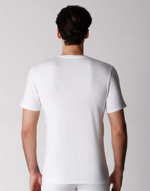Lovable T-shirt girocollo uomo bipack in cotone biologico, bianco 2025