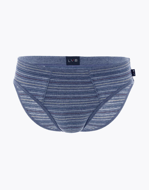 Lovable Slip Rephined Cotton Modal, blu melange a righe Pezzi Unici
