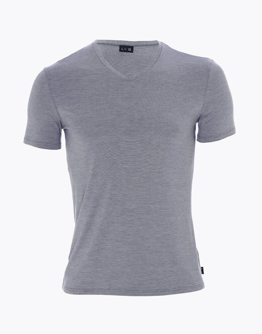 Lovable T-shirt con scollo a V Micromodal Fil a Fil, grigio melange Negozi Online