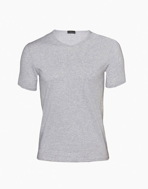 Lovable T-shirt 100% cotone Pure Cotton con scollo a V, grigio melange Promozione Limitata