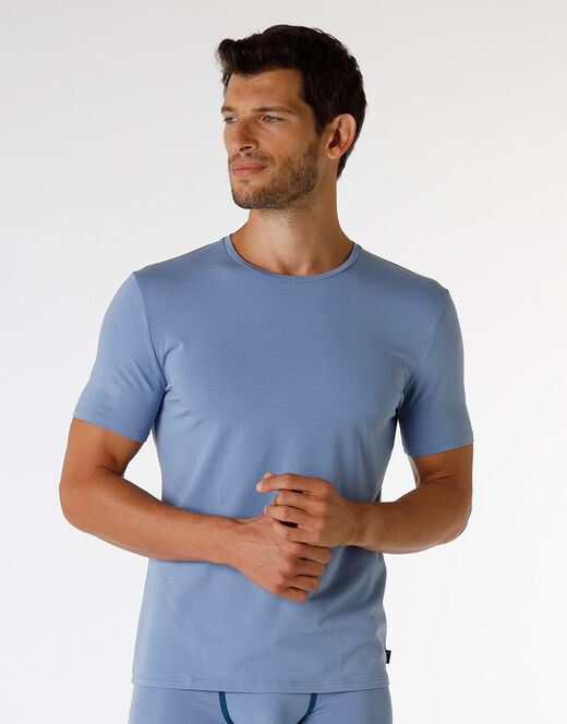 Lovable T-Shirt girocollo in cotone e modal, azzurro polvere Affare Del Giorno