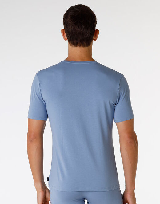 Lovable T-Shirt girocollo in cotone e modal, azzurro polvere Affare Del Giorno