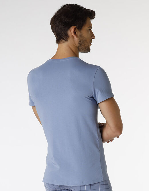 Lovable T-shirt uomo in Stretch Cotton - Azzurro Polvere Prezzo Ridotto