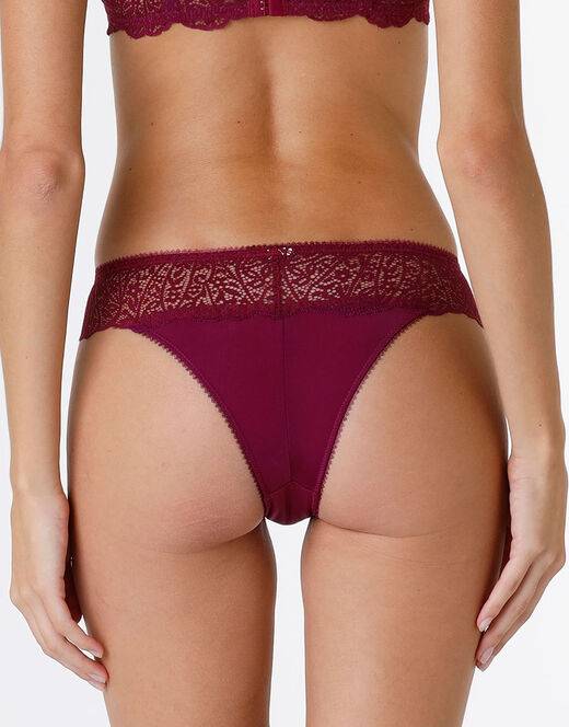 Lovable Brasiliano Exquisite Lace in pizzo e microfibra, bordeaux Italy
