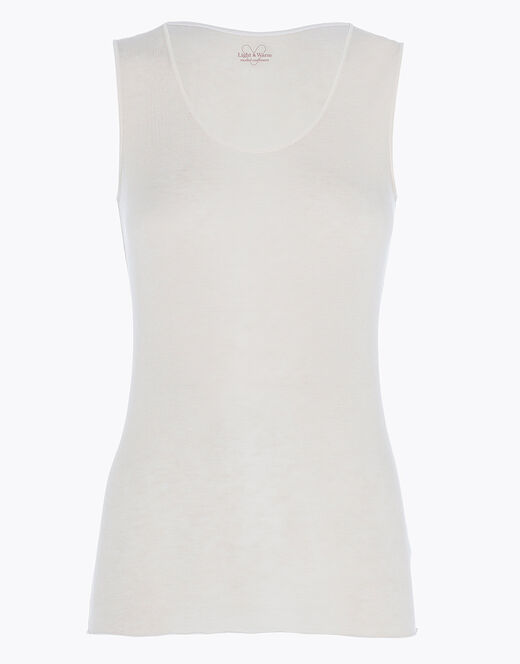 Lovable Canotta liscia Donna Light & Warm Modal misto Cashmere, sabbia Pezzi Unici