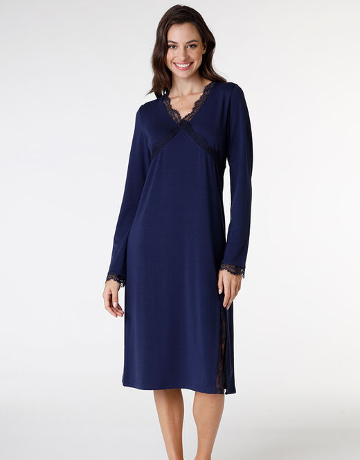 Lovable Camicia da notte in jersey, blu Shopping Online