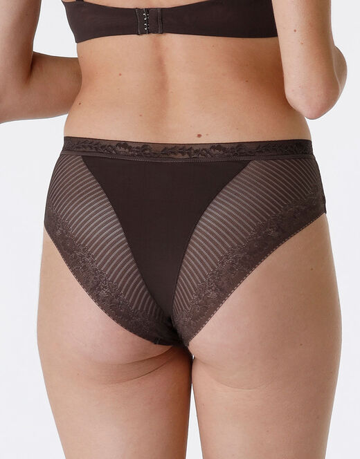 Lovable Slip midi Invisible Exclusive in microfibra, caffè Moda