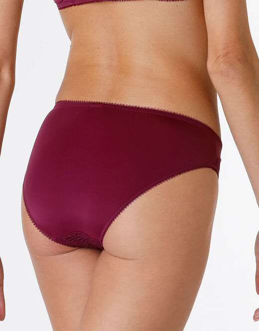 Lovable Slip Exquisite Lace in pizzo e microfibra, bordeaux In Linea