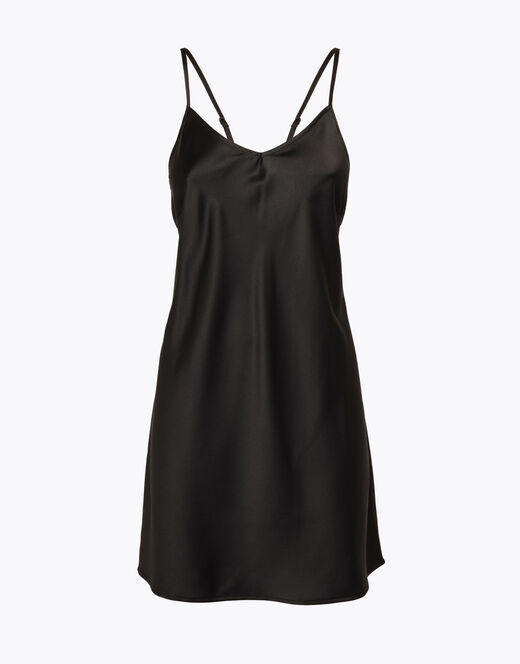 Lovable Sottoveste in satin, nero  Presa