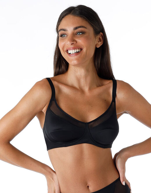 Lovable Reggiseno senza ferretto Modern Shaping in microfibra, nero Economico
