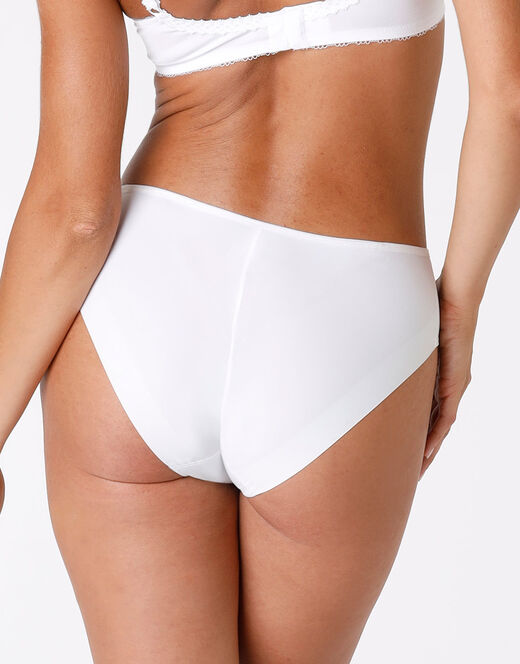 Lovable Slip midi Invisible in microfibra, bianco Saldi