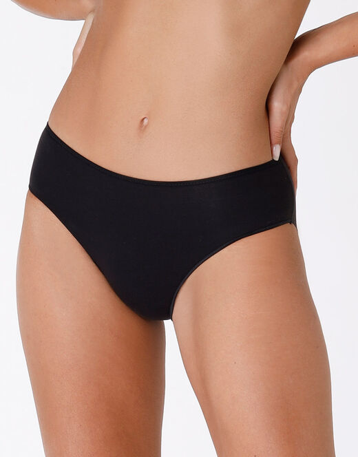 Lovable Slip midi Invisible Cotton nero in cotone. Massima invisibilità Nuova