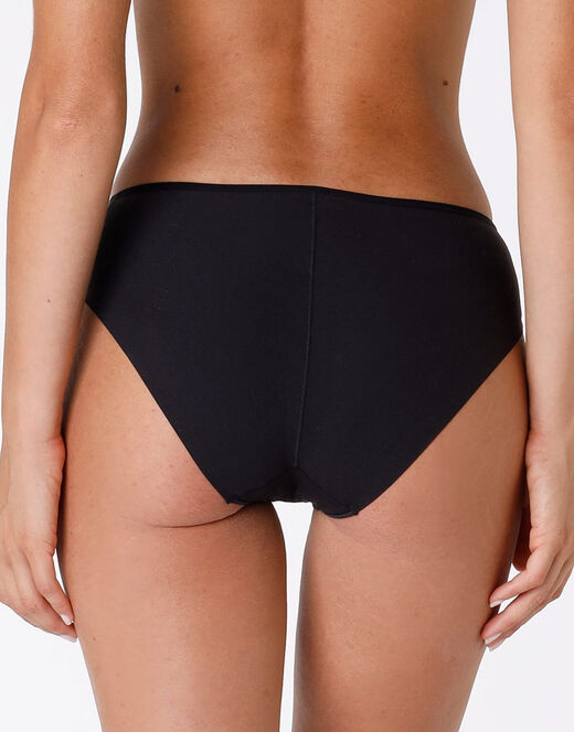 Lovable Slip midi Invisible Cotton nero in cotone. Massima invisibilità Nuova