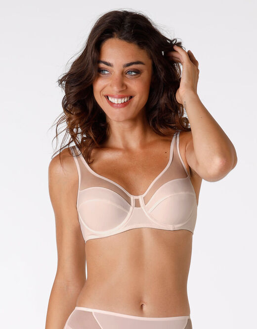 Lovable Reggiseno con ferretto Modern Shaping in microfibra, cipria Nuovo