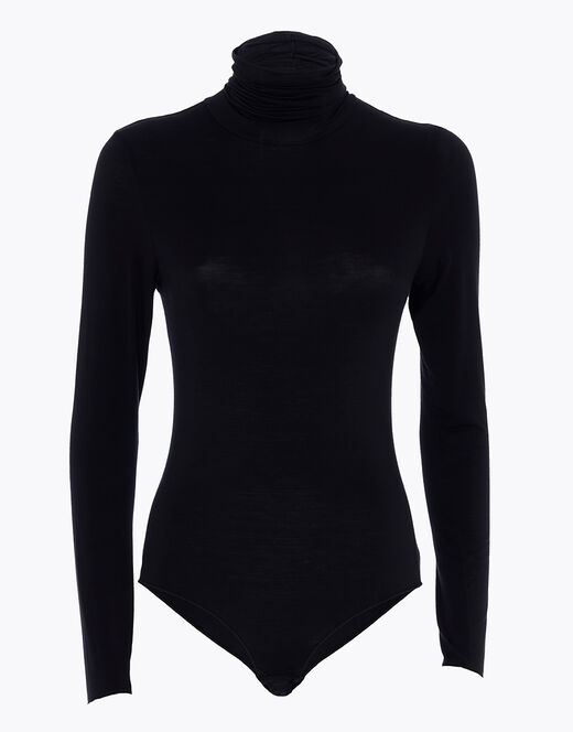 Lovable Body a collo alto e manica lunga in modal, nero Vendita