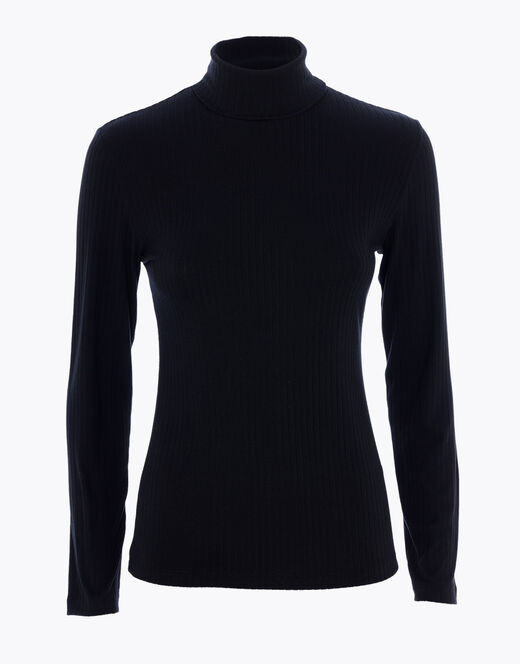 Lovable Maglia donna a maniche lunghe e collo lupetto, nero Novità
