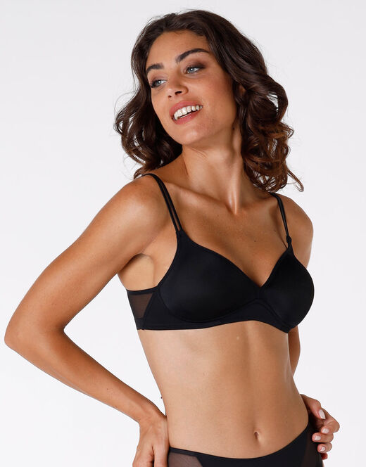 Lovable Reggiseno senza ferretto Millenium Equilibre in microfibra, nero Negozi Online