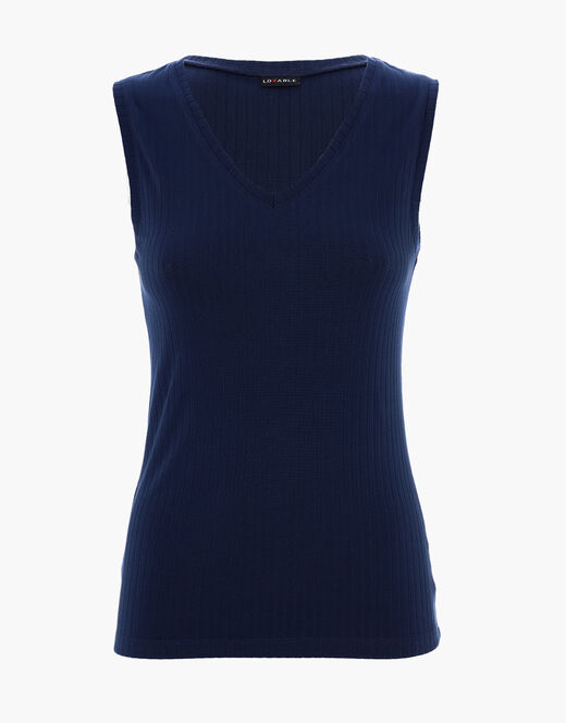 Lovable Canotta Basic Soul con scollo a V, blu scuro Saldi Di Fabbrica