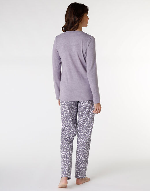 Lovable Pigiama in interlock di cotone, tornado con stampa a fiori Vendite Flash