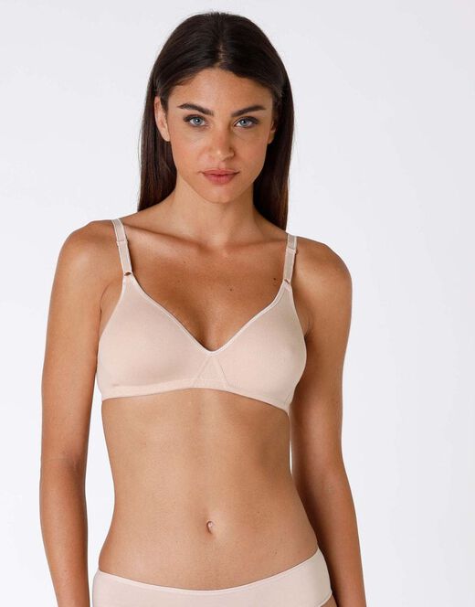 Lovable Bipack reggiseni senza ferretto Cotton Line in cotone, nude In vendita