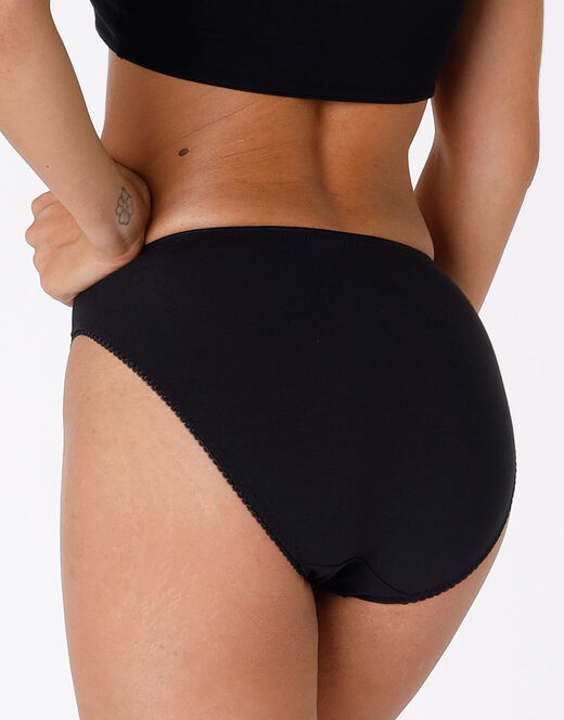 Lovable Slip mini sgambato Lovely charme nero in cotone elasticizzato con pizzo Offerte