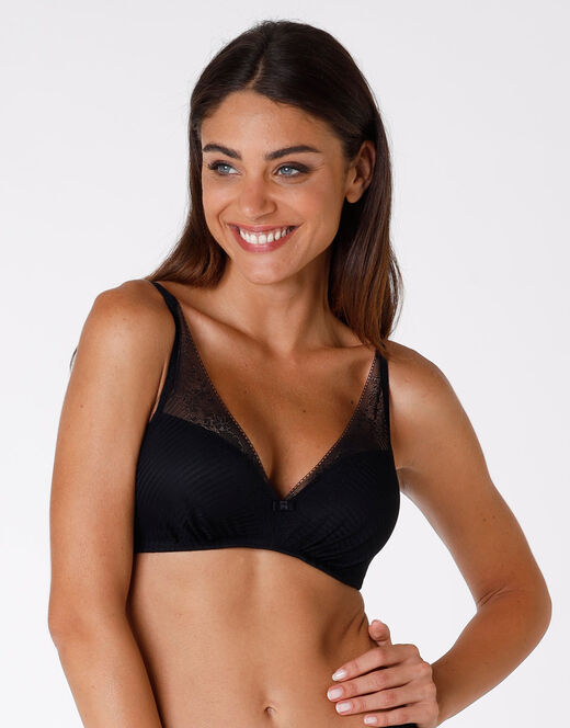 Lovable Reggiseno senza ferretto leggermente imbottito Sensual Touch Exclusive, nero Nuovo