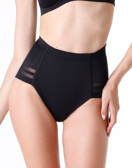 Lovable Guaina contenitiva Shaping New Fit in microfibra doppiata e tulle, nero Trasporto libero internazionale