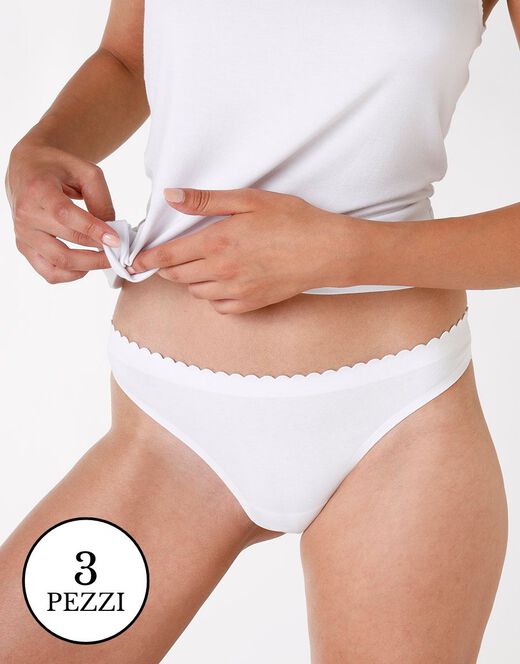 Lovable Multipack Brasiliano invisible softness, X3 bianco Esporta salva