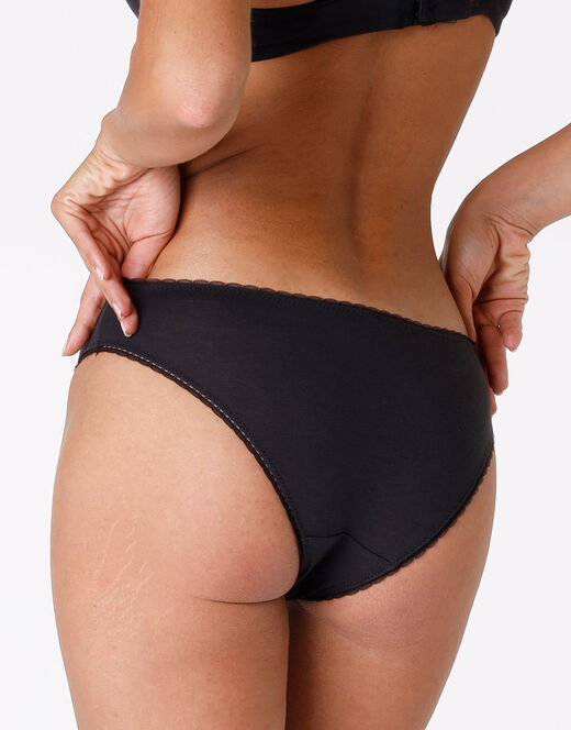 Lovable Slip My Bio Comfort, in cotone biologico certificato, nero Sconti questo mese