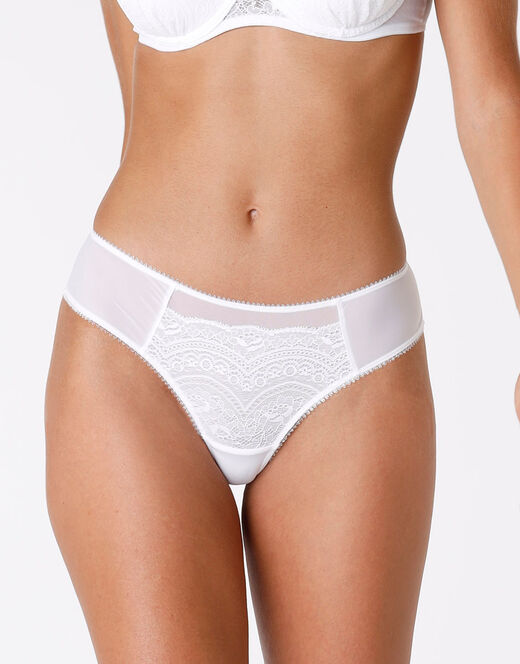 Lovable Brasiliano Celebrity bianco in pizzo e tulle Nuovo