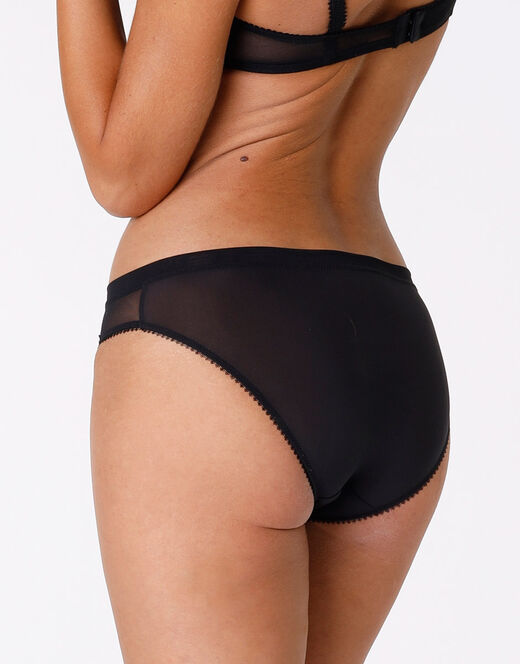 Lovable Slip Celebrity nero in pizzo e tulle Prezzo Ridotto