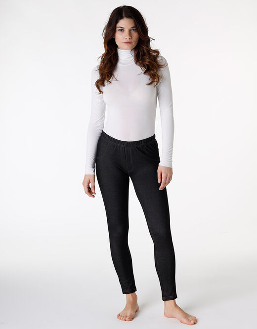 Lovable Treggings donna in cotone Relax&Go, nero Economico