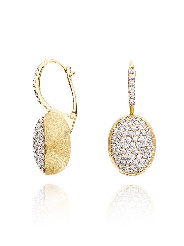 Nanis Orecchini "CILIEGINE" con boules pendenti in oro e diamanti (medi) – Nanis Italian Jewels Online