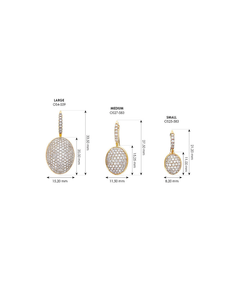 Nanis Orecchini "CILIEGINE" con boules pendenti in oro e diamanti (piccoli) – Nanis Italian Jewels Offerte