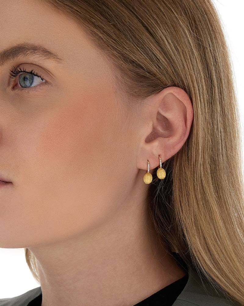 Nanis Orecchini "BABY CILIEGINE" con boules pendenti in oro e dettagli di di – Nanis Italian Jewels Hotsell