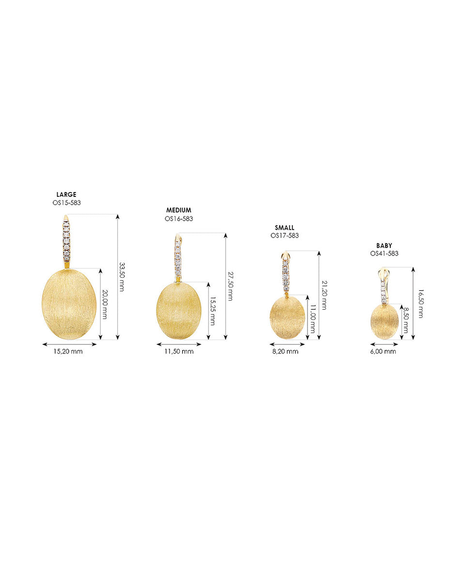Nanis Orecchino "CILIEGINA" con boule pendente in oro e dettagli di diamanti – Nanis Italian Jewels Vendita Calda