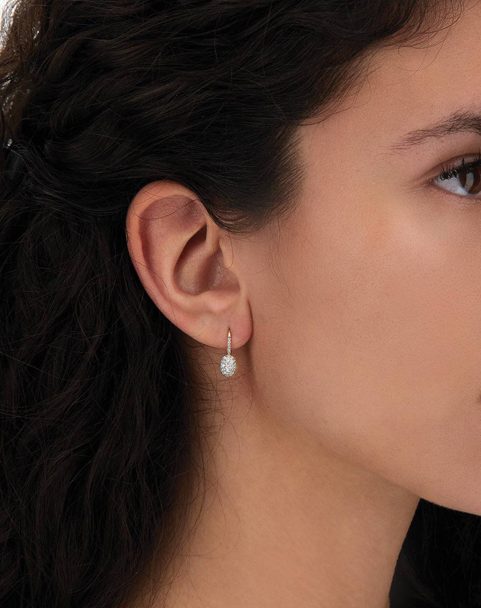 Nanis ORECCHINI "BABY CILIEGINE" CON BOULES PENDENTI IN ORO E DIAMANTI – Nanis Italian Jewels Vendita Economica