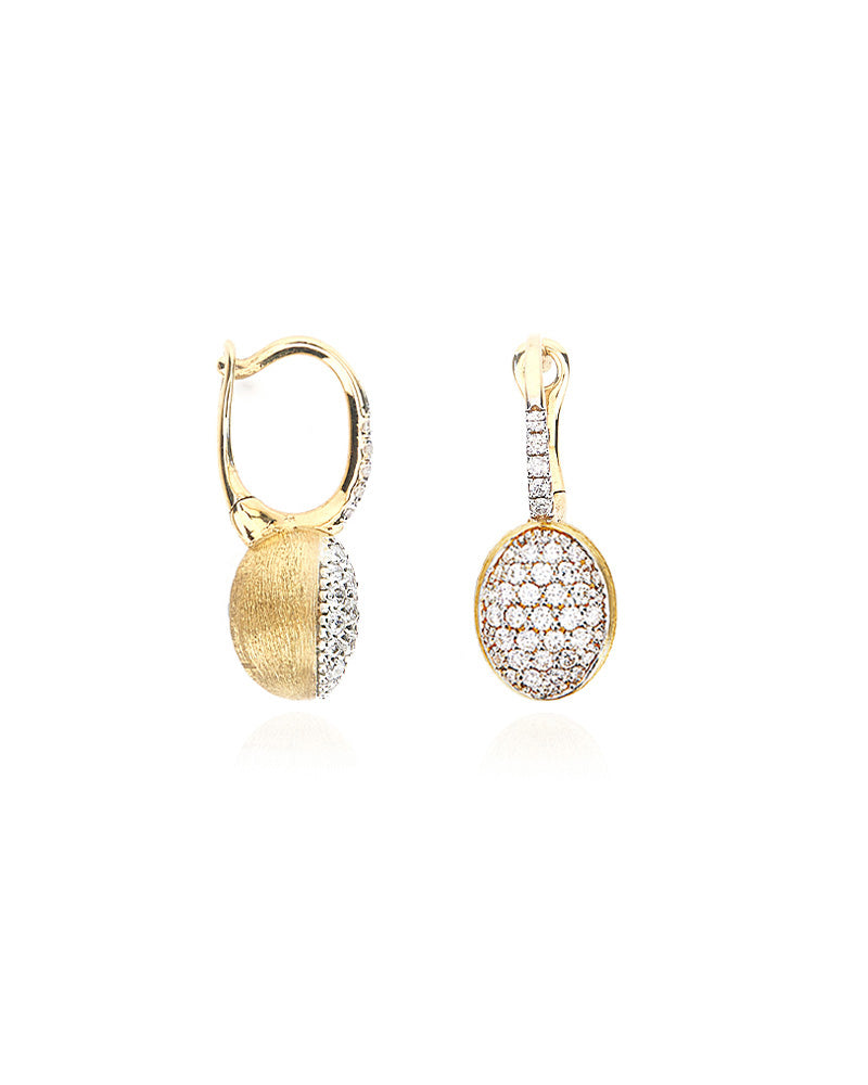 Nanis ORECCHINI "BABY CILIEGINE" CON BOULES PENDENTI IN ORO E DIAMANTI – Nanis Italian Jewels Vendita Economica