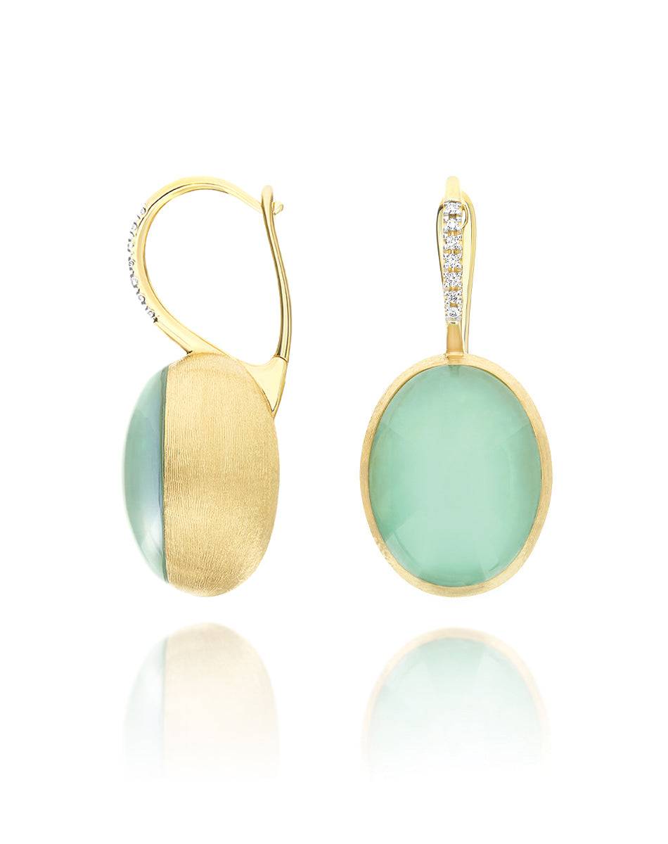 Nanis Orecchini Ciliegine Lattementa "Boules" in oro inciso, diamanti, crist – Nanis Italian Jewels 2025